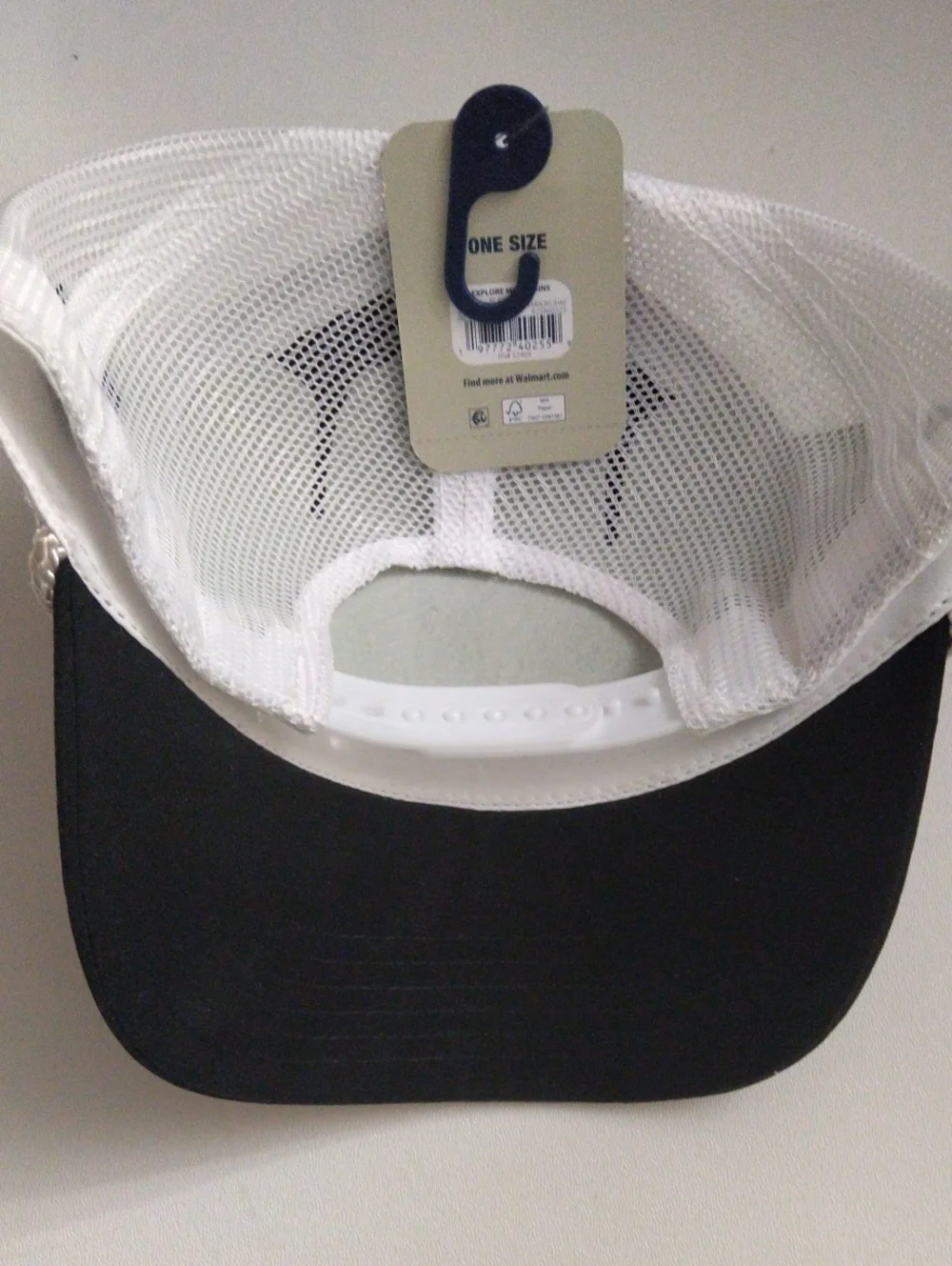 George Men's Explore Mountain Patch Trucker Hat Black  White New One Size Sport - Picture 2 of 2
